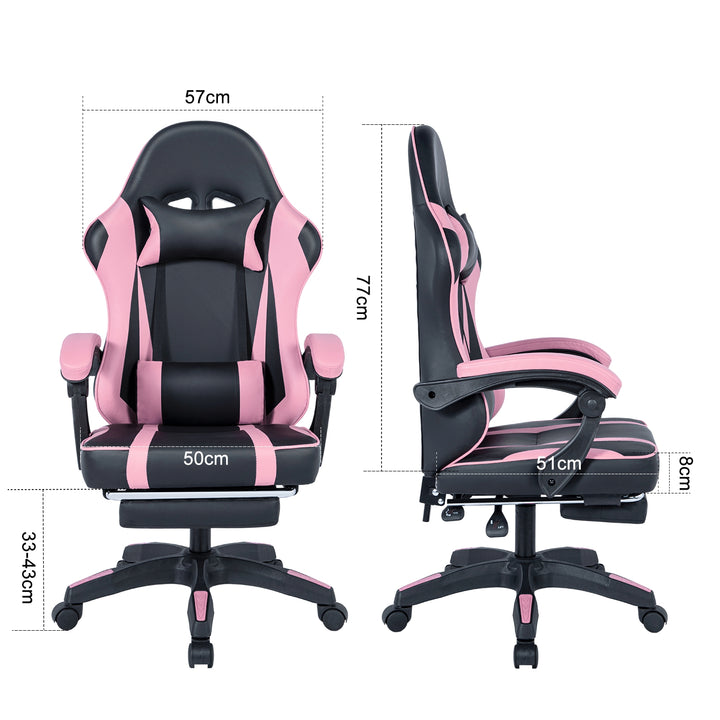 TRICK 928 gejmerska stolica, roze, dimenzije