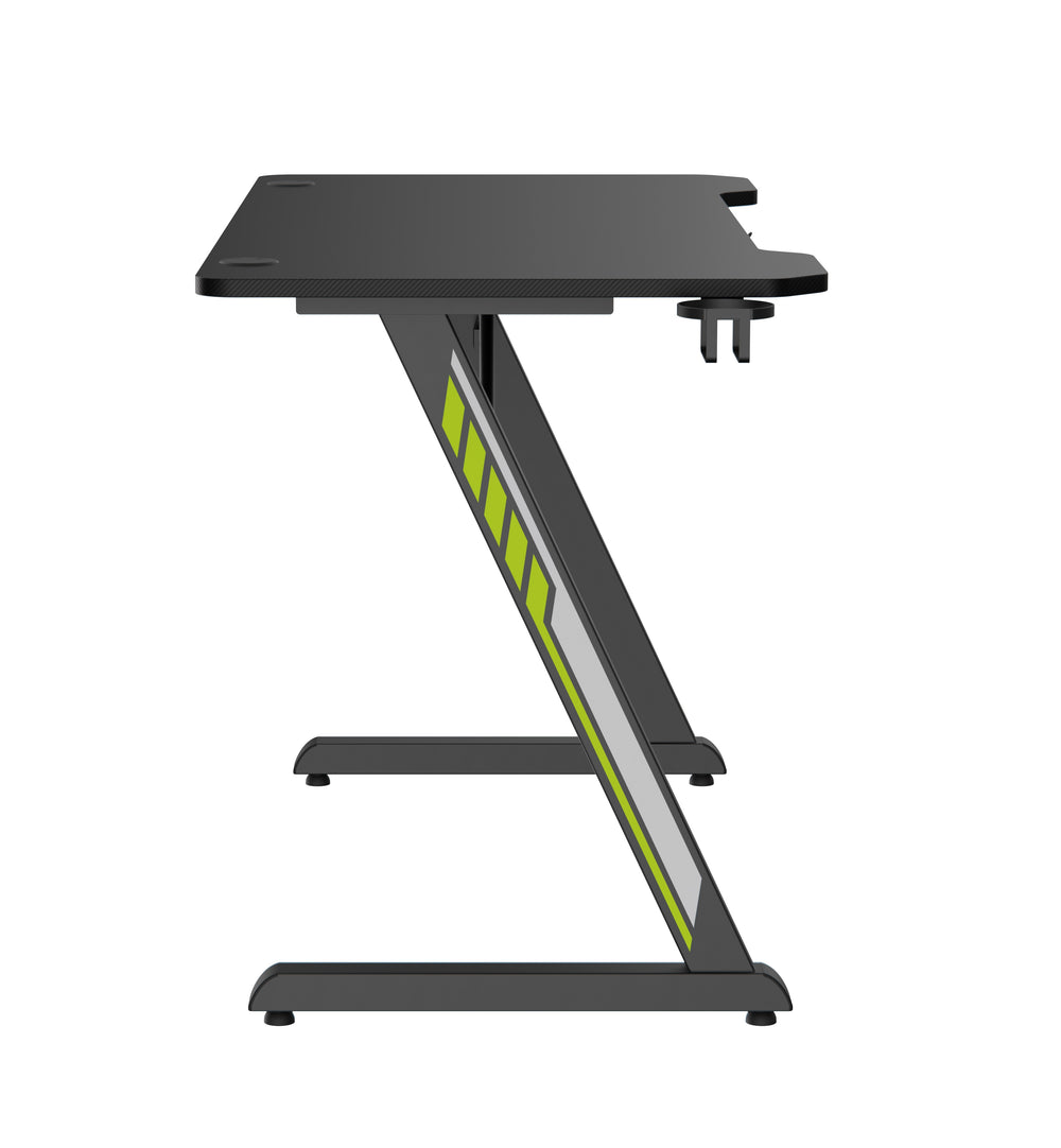 TRICK TRON DESK gejmerski sto, bočni prikaz Z konstrukcije